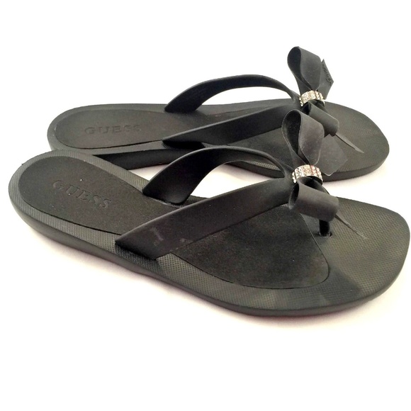 guess slip on sandals